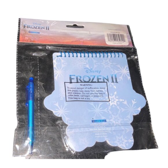 Disney Frozen II Notebook With Pen 40 Sheets Spiral Bound Shape Design Kids Stat - Picture 2 of 3